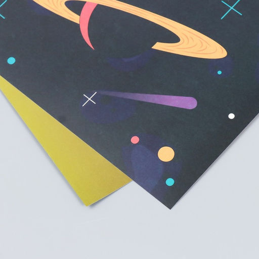 Цена за 5 шт. Двусторонняя бумага для скрапбукинга «Арт Узор. Космос», 180 г/м², 30.5×32 см