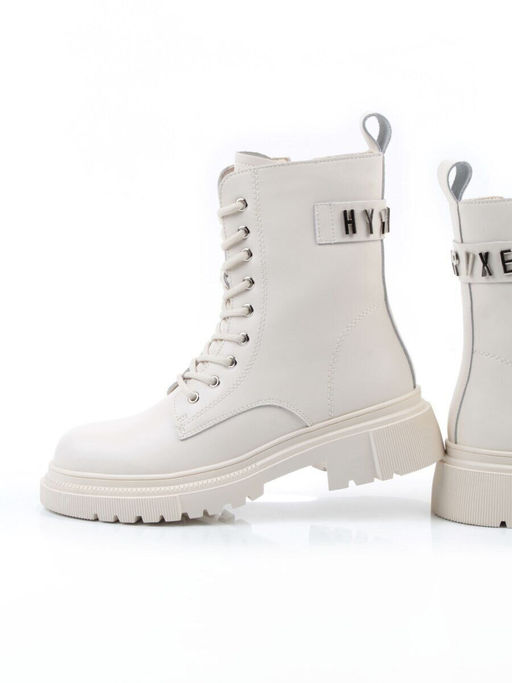 04-PAT159-2Z MILK Ботинки зимние женские (натуральная кожа, 100% шерсть)