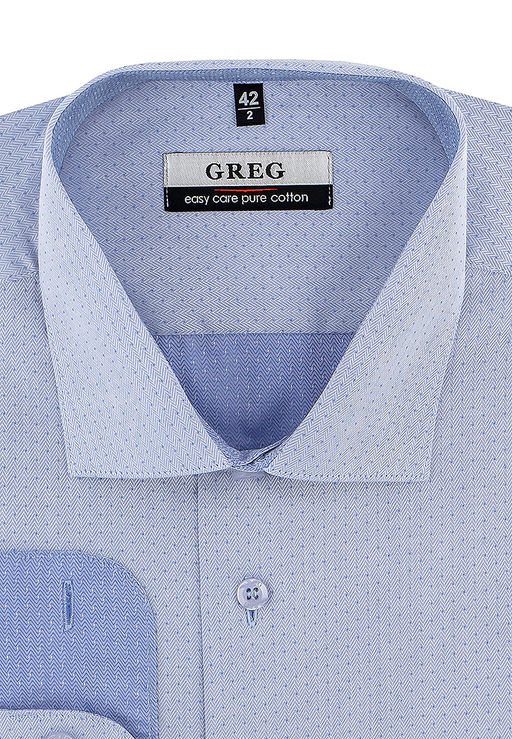 Сорочка мужская длинный рукав GREG 223/231/7323/ZV/1_GB
