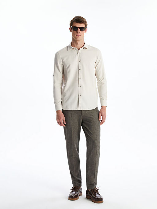 Slim Fit Uzun Kollu Arm?rl? Erkek G?mlek