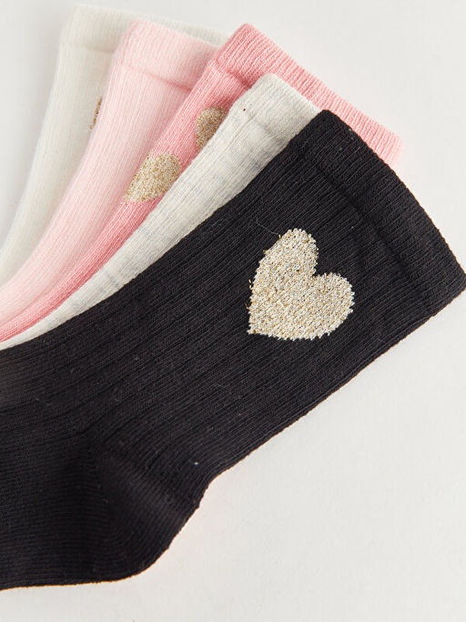 Desenli K?z ?ocuk Soket ?orap 5li - Waikiki фото 3