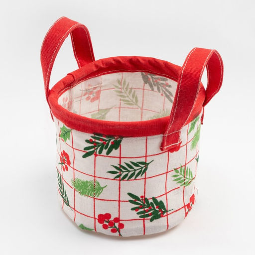 Корзинка текстильная «Этель» Xmas, 12×14 см