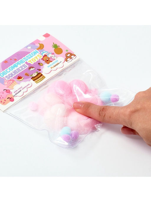 Сквиш антистресс - игрушка «Лапка», с пушистой посыпкой, МИКС