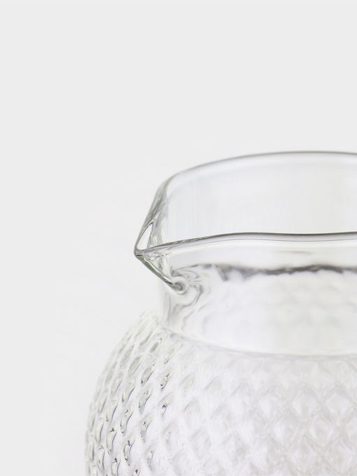 Кувшин "Богема.Соты", черная ручка/крышка-сито, 16х11х23 см