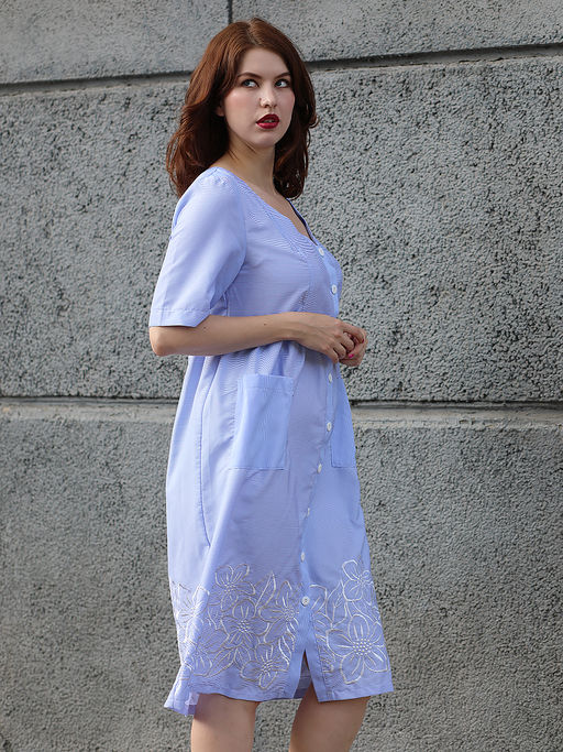 Платье летнее голубого цвета - Almond фото 5