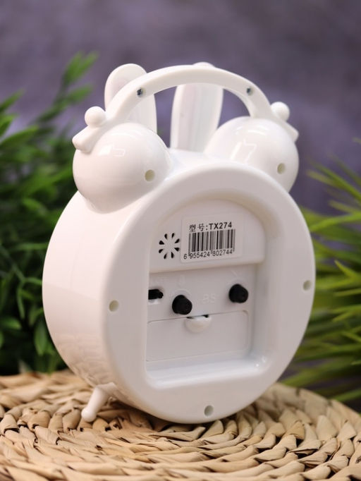 Часы-будильник Honey bunny, pink (15,5х13 см)