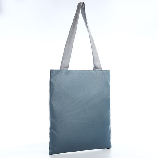 Сумка шопер NAZAMOK, 35х0.5х40 см, отд без молнии, без подклада, серая  фото 2