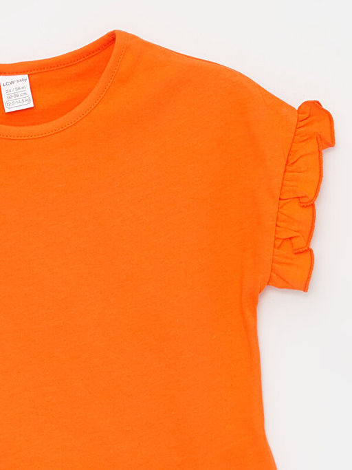 Bisiklet Yaka Basic K?z Bebek Ti??rt - Waikiki фото 2