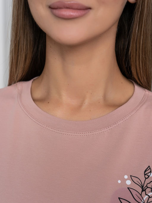 Футболка кулирка с лайкрой (хлопок 95%, лайкра 5%). - Binita фото 4