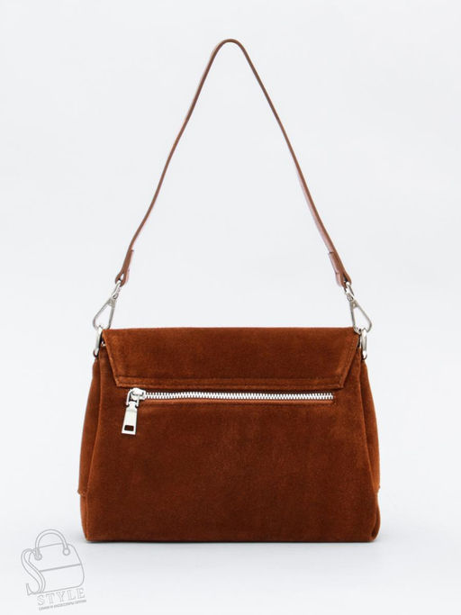 Сумка женская кожаная 8273-2PEF brown Polina&Eiterou