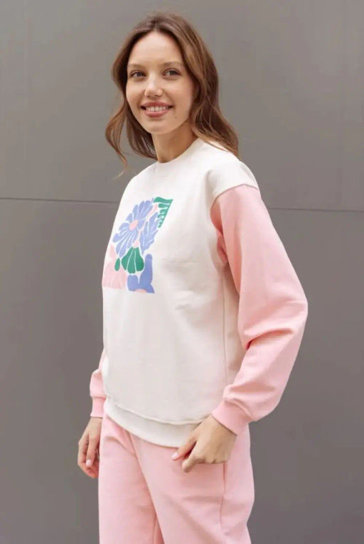 ALMANDO MELADO Свитшот женский Outwear/Футер Цвет:молочный