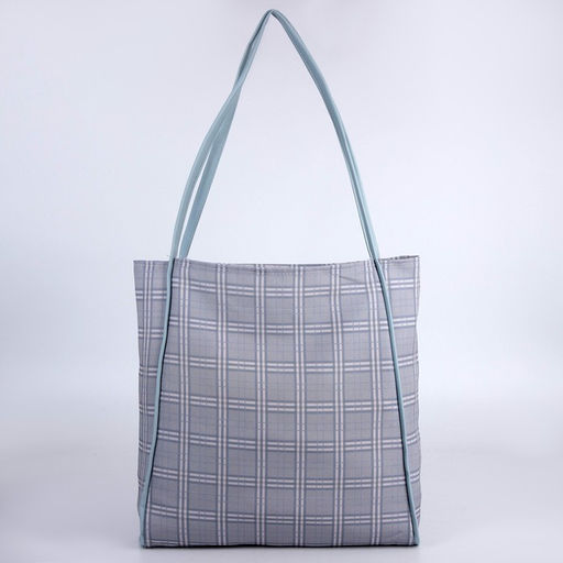 Сумка - шопер с нашивкой NAZAMOK серый, 40387 см  фото 8