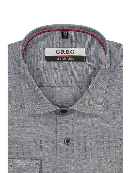 Сорочка мужская длинный рукав GREG 333/117/0617/Z/1p STRETCH фото 3