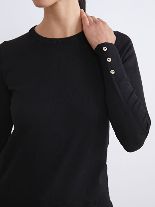 Bisiklet Yaka Kad?n Triko Kazak