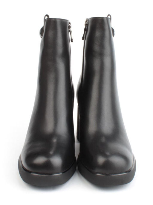 04-M3-2271 BLACK Ботильоны зимние женские (натуральная кожа, натуральный мех)