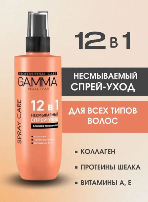 Цена снижена! ГАММА спрей-уход д/волос Несмываемый 12в1 PERFECT HAIR - Свобода фото 2