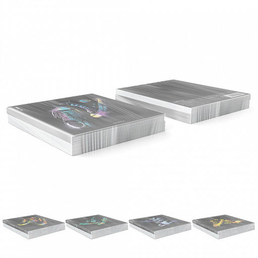 Цена за 5 шт. Тетрадь общая ученическая ErichKrause Sneakers, 48 листов, клетка, ламинация soft-touch+выборочный УФ-лак_MIX-PACK  фото 9