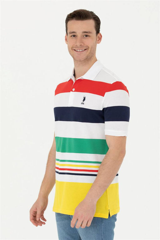 Мужская желтая футболка - U.s. polo assn фото 8