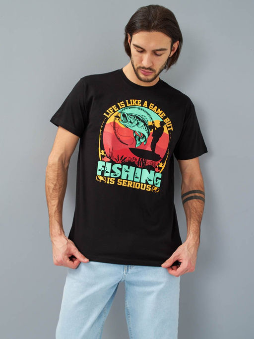 Футболка мужская _ 02285/Fishing - F5 фото 3