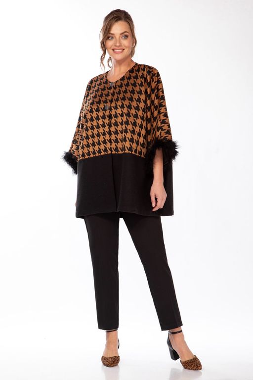 Жакет Belinga 5147 черный+рыжий фото 4