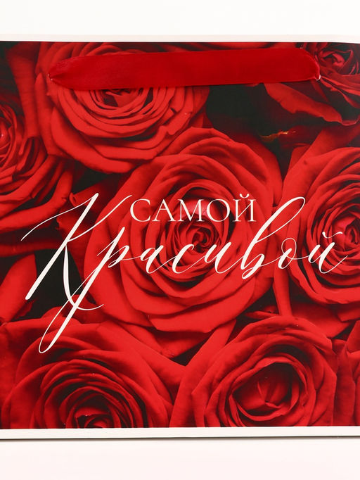 Цена за 2 шт. Пакет подарочный горизонтальный Самой прекрасной, 23?18?10 см