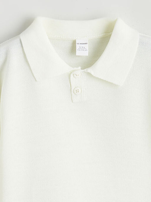 Polo Yaka Uzun Kollu Erkek ?ocuk Kazak