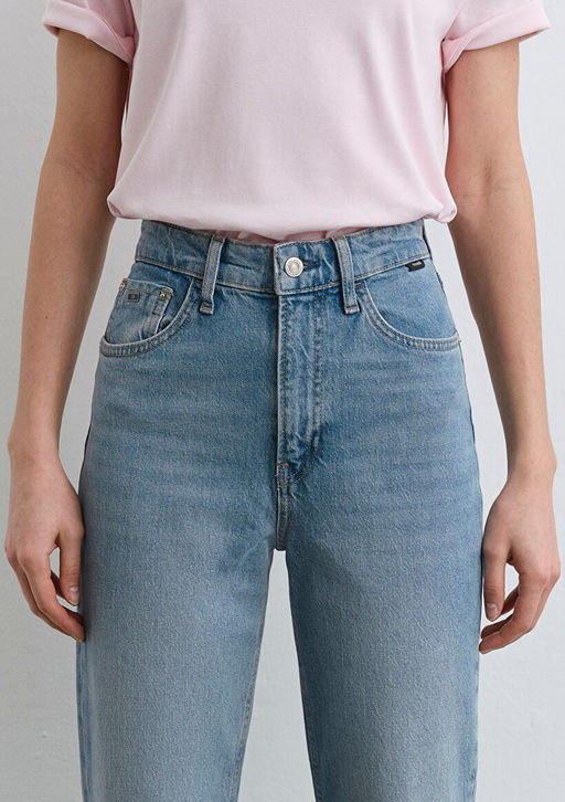 Sky Classic Denim Ac?k Mavi Jean Pantolon  фото 7