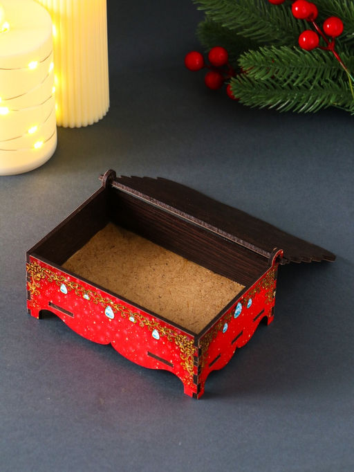 Шкатулка для украшений, подарков «Новогодний коняшка: Удачи», 14×9.3×6 см