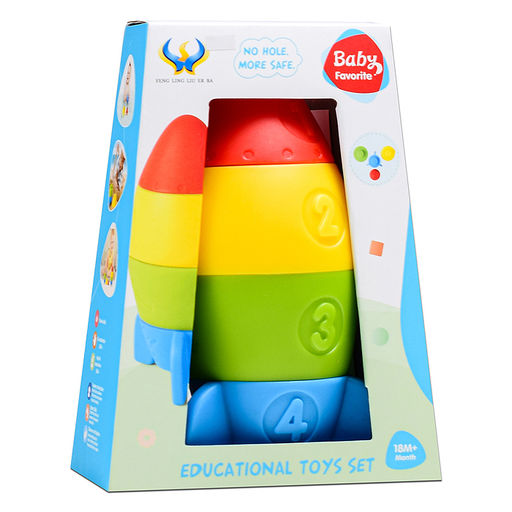 Пирамидка "Яркая ракета" в коробке