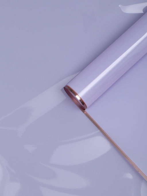 Цена за 20 шт. Плёнка для цветов «Кайма с тиснением», светло-сиреневая, 57×57±2 см