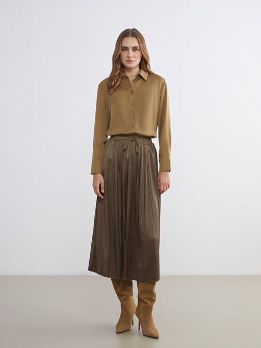 Oversize Saten Kad?n G?mlek