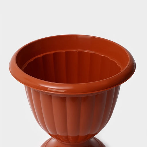 Вазон для цветов «Жасмин», 9 л, d=32.5 см, h=33.7 см, коричневый