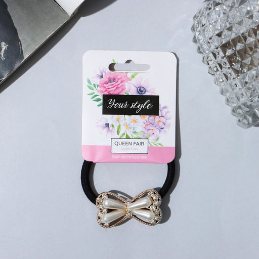 Цена за 6 шт. Резинка для волос «Венера», бантик