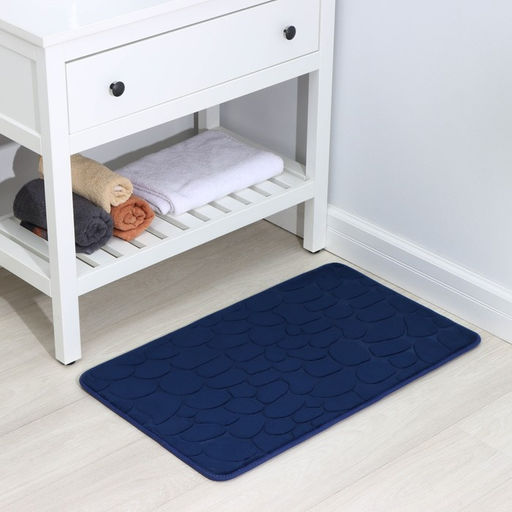 Коврик для ванной и туалета SAVANNA Memory foam, 50?80 см, синий  фото 2