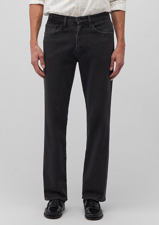 177 Koyu Gri Comfort Jean Pantolon - Mavi фото 3