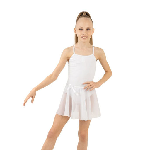 Юбка-солнце гимнастическая Grace Dance, р. 32-34, цвет белый  фото 3