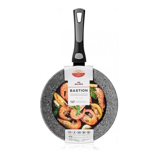 Сковорода глубокая со съёмной ручкой Walmer Bastion, 26 см, цвет серый  фото 7