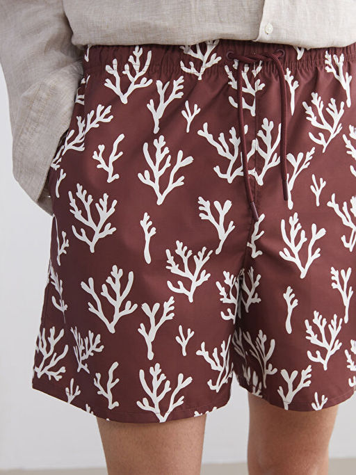 K?sa Boy Desenli Erkek Deniz ?ortu