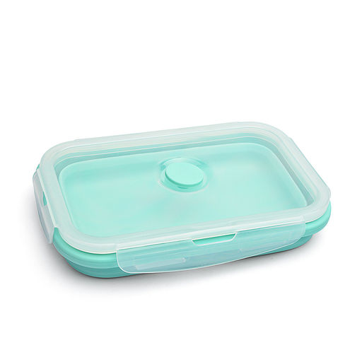 Ланчбокс складной герметичный прямоугольный, 800 мл, 18,5x13x7 см, - Devente фото 3