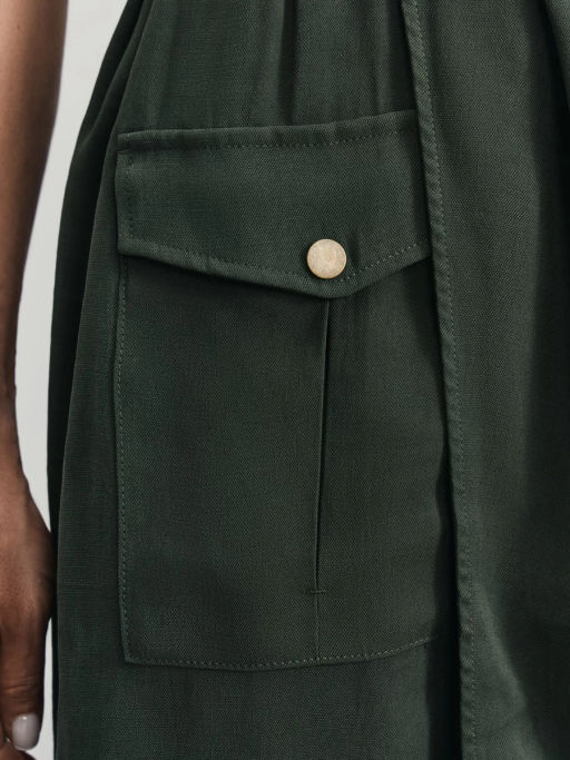 Платье в стиле сафари из вискозы / Zarina  фото 7