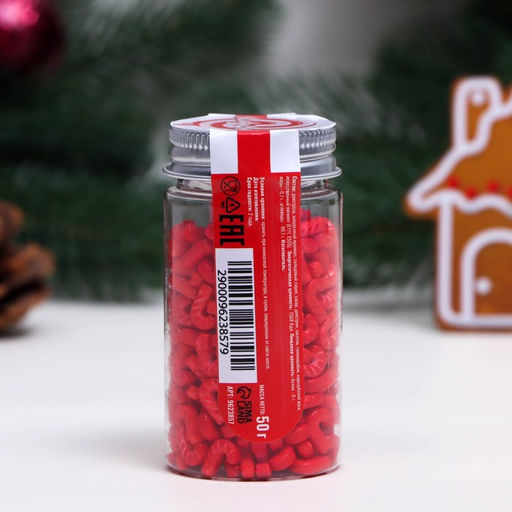 Посыпка кондитерская Трость, красная, 50 г - Simaland фото 3