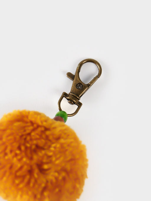 Брелок плетёный, 22 см, оранжевый