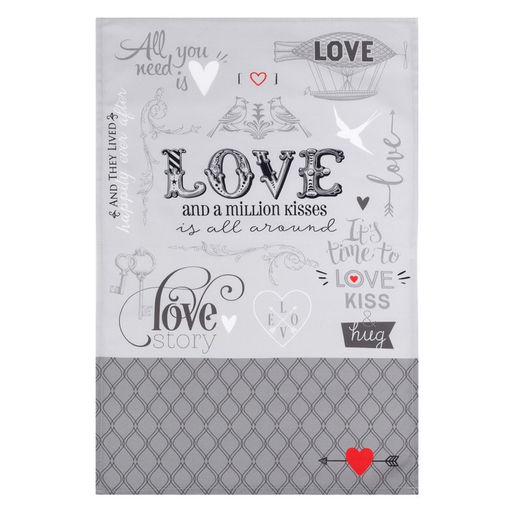 Полотенце кухонное «Этель» Love 40×67 см, 100% хлопок, саржа 190 г/м²