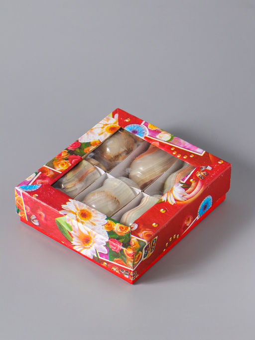 Набор рюмок 6 шт. «Грация», подарочный, 3.5×6.5 см, оникс