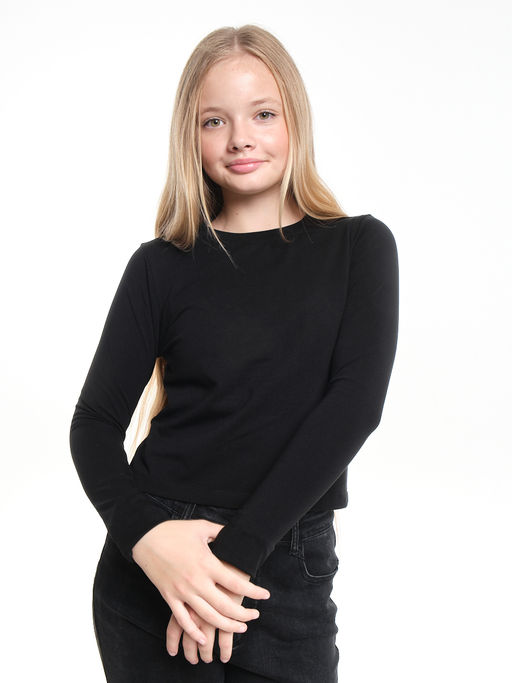 Лонгслив трикотажный для девочки 22-7700 белый - Mini maxi фото 9