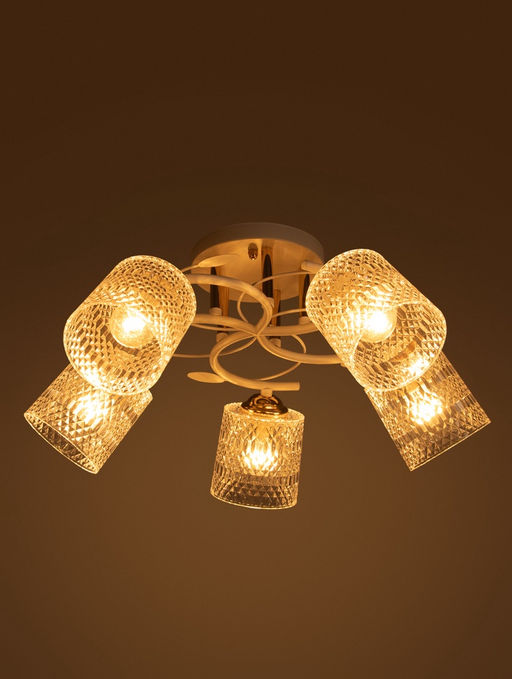 Люстра 20140/5, 3хE27, 60Вт, белый/золото