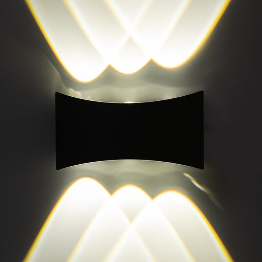 Бра BayerLux «Эссен», 6хLED, 6 Вт, 4000К, IP66, чёрный, 17×4.8×9 см