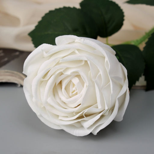 Цветы искусственные «Роза леди каскад, с шипами», 57×8 см, белые