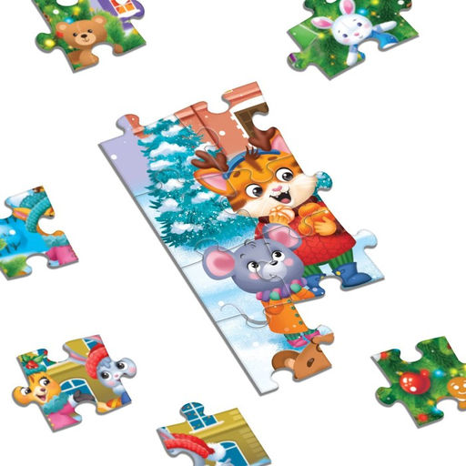 Пазл светящийся Ждут зверята Новый год, 88 деталей - Puzzle time фото 4