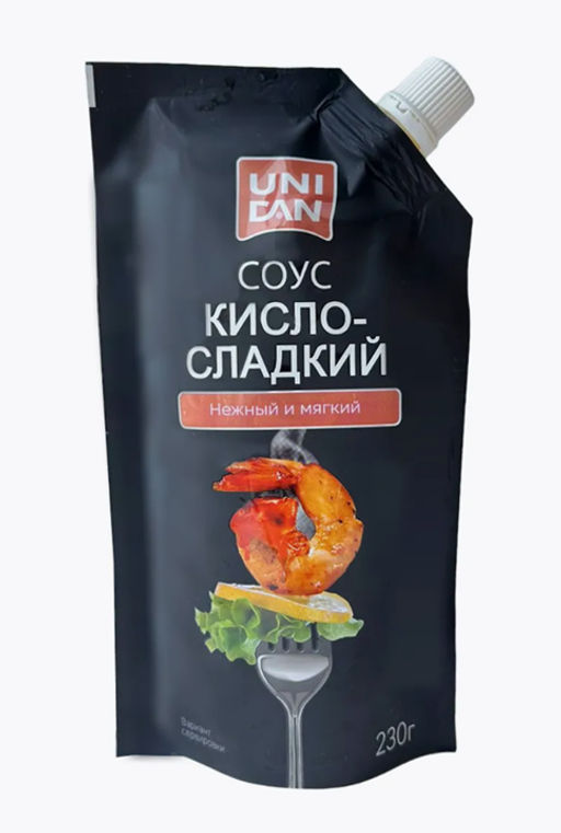 Соус для вторых блюд "Кисло-сладкий" UNI DAN 230г дой-пак